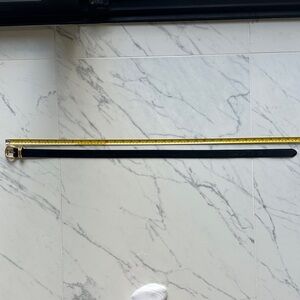 EXPRESS Black SuedeLeather Belt with Gold Buckle